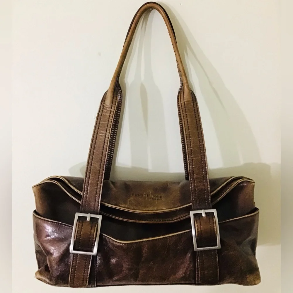 VINTAGE Kenneth Cole Baguette Satchel